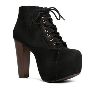 FOR SALE! Suede Platform Booties